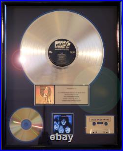Kiss Creatures Of The Night Riaa Record Award, Gold, Rare, Gene Simmons, Carr
