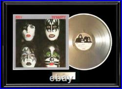 Kiss Dynasty Album Framed Lp White Gold Silver Metalized Record Non Riaa Award