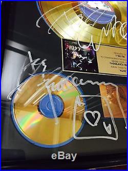 Kiss Official RIAA Record Award Alive 1 Gold Signed AUCOIN