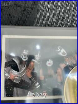 Kiss Official Rock And Roll All Night 24k Gold Record Award
