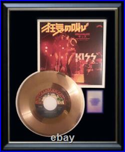 Kiss Shout It Out Loud 45 RPM Gold Metalized Record Rare Non Riaa Award
