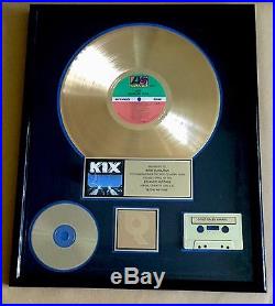 Kix Blow My Fuse Gold Record Sales Award RIAA Certified