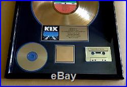 Kix Blow My Fuse Gold Record Sales Award RIAA Certified