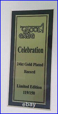 Kool & the Gang 24k Gold Record Award Style Signed #'d