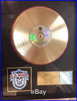 LA Guns RIAA Certified Gold Record Award