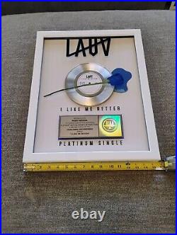 LAUV I Like Me Better RIAA Album Award Platinum 1 Mi Gold Music Record Rare Note