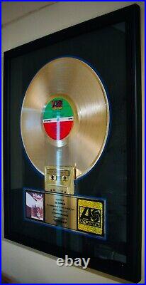 LED ZEPPELIN IIATLANTIC In House Gold Record Award Presented To Led Zeppelin