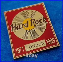 LONDON 18TH ANNIVERSARY STAFF GOLD RECORD AWARD FC PARRY 1989 Hard Rock Cafe PIN