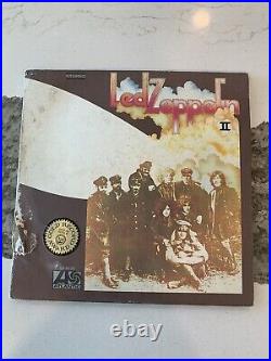 LP Record 33 1/3 Led Zeppelin II #8236 Atlantic Records Gold Award Sticker