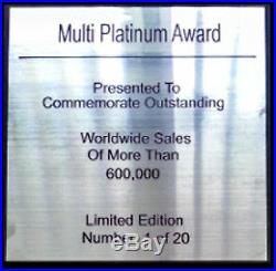 Led Zeppelin Celebration Day Multi (gold) CD Platinum Disc Lp Vinyl Record Award