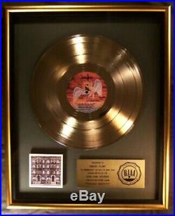 Led Zeppelin Physical Graffiti Gold RIAA Record Award Swan Songs Records