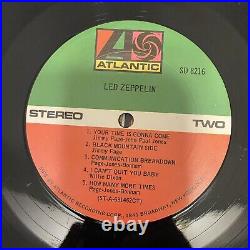 Led Zeppelin Self-Titled 1969 Shrink RIAA Gold Record Award Sticker Vinyl VG/VG+