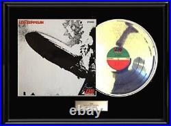 Led Zeppelin Self Titled Debut White Gold Platinum Tone Record Lp Non Riaa Award