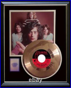 Led Zeppelin Whole Lotta Love 45 RPM Gold Metalized Record Rare Non Riaa Award