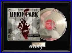 Linkin Park Hybrid Theory Lp White Gold Platinum Tone Record Non Riaa Award
