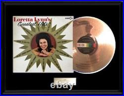 Loretta Lynn Greatest Hits Gold Record Lp Album Vinyl Rare Lp Non Riaa Award