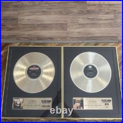 Lot Of 2 Wall To Wall Listening Booth Gold Record Sales Awards Plaques Framed Lot Of 2 Wall To Wall Listening Booth Gold Record Sales Awards Plaques Framed