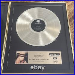 Lot Of 2 Wall To Wall Listening Booth Gold Record Sales Awards Plaques Framed Lot Of 2 Wall To Wall Listening Booth Gold Record Sales Awards Plaques Framed