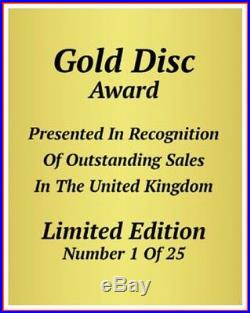 MADONNA Ltd Edition CD Gold Disc Record Award LIKE A VIRGIN