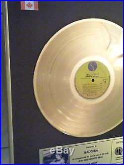Madonna Non Riaa Gold Record Award Gold Disc Lp Album Like A Virgin
