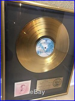 MANFRED MANN'S EARTH BAND RIAA GOLD DISC ALBUM RECORD AWARD -Roaring Silence