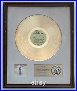 MARIA MULDAUR 1974 RIAA WHITE MATTE GOLD RECORD AWARD Midnight at the Oasis