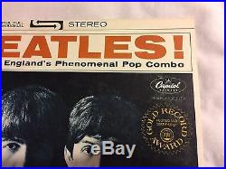 MEET THE BEATLES ST-2047 Record Stereo, Gold Record Award