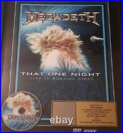 MEGADETH Original RIAA Gold Record Sales Award Live DVD Rare Rock Heavy Metal