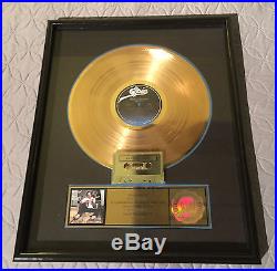 MERLE HAGGARD SIGNED 1950's KAY GUITAR & RIAA GOLD RECORD AWARD