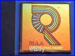 Michael Jackson Certified Riaa Gold Lp Record Album Award Gold Disc Bad