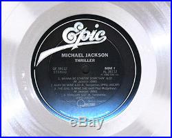 MICHAEL JACKSON THRILLER LP PLATINUM RECORD AWARD gold cd mint collectible gift