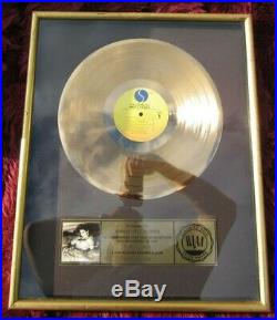 Madonna Gold Disc Like a Virgin RIAA Certified Award to Warner Bros Records 1984