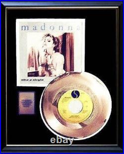 Madonna Like A Virgin Gold Record Rare 45 Pm Sleeve Non Riaa Award
