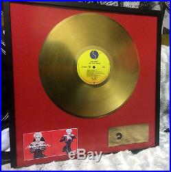Madonna Original Gold record award