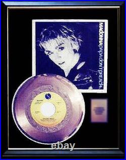 Madonna Papa Don't Preach Gold Record Rare 45 Pm Sleeve Non Riaa Award