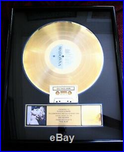 Madonna True Blue Riaa Record Award To Patrick Leonard Promo Display Herb Ritts