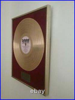 Mental As Anything Gold Record Award Signed Greedy Smith R. I. P. Vintage Original
