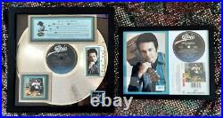 Merle Haggard GOLD RECORD AWARD Big City w-Framed photo & orig. Record labels &