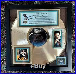 Merle Haggard GOLD RECORD AWARD Big City w-Framed photo & orig. Record labels &