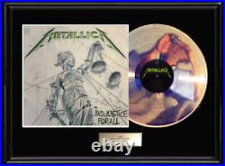 Metallica And Justice For All White Gold Platinum Toned Record Lp Non Riaa Award