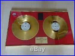 Metallica Gold Record Lp Vinyl Bpi Award Black Album To Bob Rock (riaa)