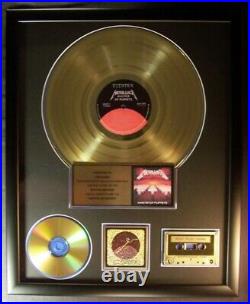 Metallica Master Of Puppets LP, Cassette, CD Gold Non RIAA Record Award Elektra