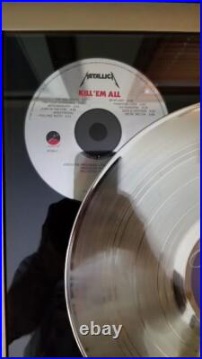 Metallica Original Riaa Gold Record Honorary Award Anyone Know What This Is Metallica Original Riaa Gold Record Honorary Award Anyone Know What This Is