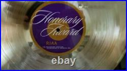 Metallica Original Riaa Gold Record Honorary Award Anyone Know What This Is Metallica Original Riaa Gold Record Honorary Award Anyone Know What This Is