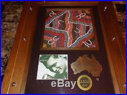 Michael Buble Australia Record CD Gold Sales Award Picture RARE Madeline Artwork