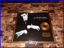 Michael Buble Framed German Gold Record CD Sales Award Call Me Irresponsible WOW