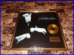 Michael Buble Framed German Gold Record CD Sales Award Call Me Irresponsible WOW