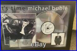 Michael Buble Gold Record Award Its Time RIAA
