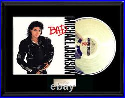 Michael Jackson Bad White Gold Platinum Tone Record Lp Non Riaa Award
