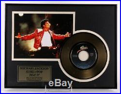 Michael Jackson Beat It 24kt Gold Record Award Only 2500 Made